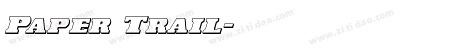 Paper Trail字体转换